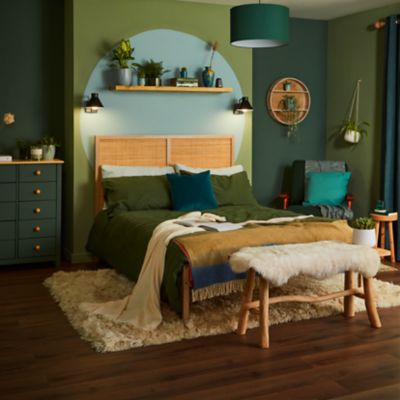 Peinture intérieure couleur murs, boiseries et radiateurs GoodHome satin bantry vert 750ml