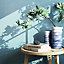 Peinture intérieure couleur murs, boiseries et radiateurs GoodHome satin fayence bleu 2.5L