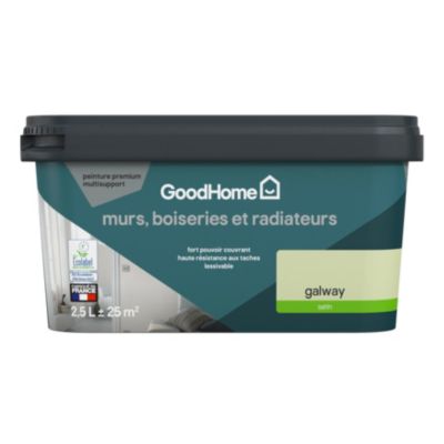 Peinture intérieure couleur murs, boiseries et radiateurs GoodHome ...