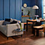 Peinture intérieure couleur murs, boiseries et radiateurs GoodHome satin lourmarin bleu 2.5L