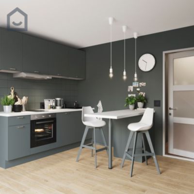 Peinture intérieure couleur murs, boiseries et radiateurs GoodHome satin princeton gris 2.5L