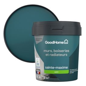 Peinture intérieure couleur murs, boiseries et radiateurs GoodHome satin sainte-maxime vert 750ml