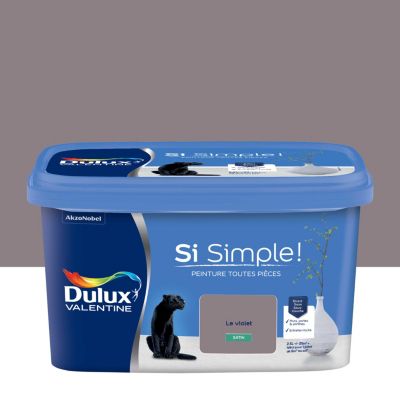 Peinture intérieure couleur Si Simple ! Dulux Valentine satin le violet 2.5L