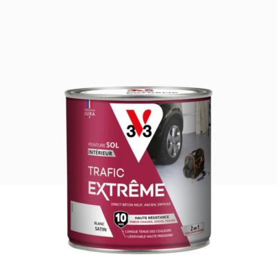 Peinture intérieure pour sol trafic extrême V33 blanc 500 ml