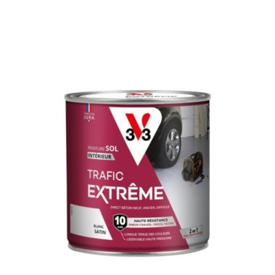 Peinture intérieure pour sol trafic extrême V33 blanc 500 ml