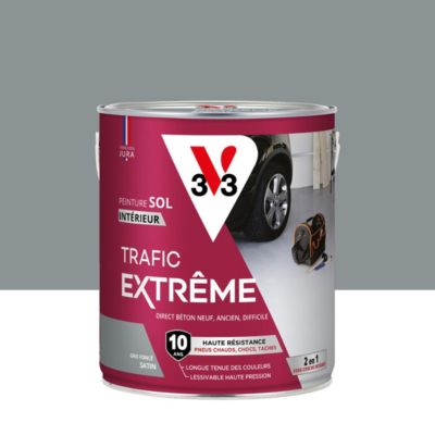 Peinture intérieure pour sol trafic extrême V33 gris foncé 2,5L