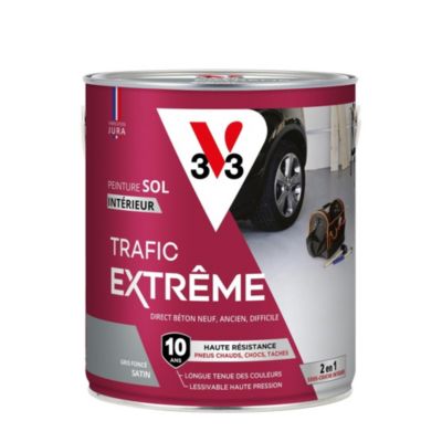 Peinture intérieure pour sol trafic extrême V33 gris foncé 2,5L