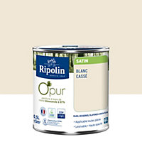 Peinture intérieure Ripolin O'Pur blanc cassé satin 0,5L