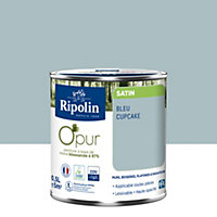 Peinture intérieure Ripolin O'Pur bleu cupcake satin 0,5L