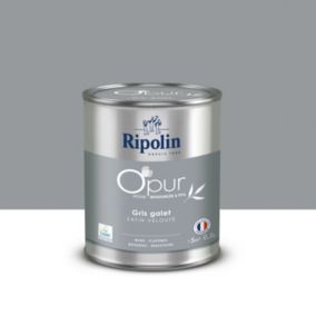 Peinture intérieure Ripolin O'Pur gris galet satin 0,5L