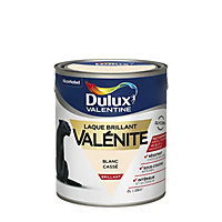 Peinture laque pour boiseries Valénite Dulux Valentine brillant blanc cassé 2L
