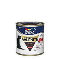 Peinture laque pour boiseries Valénite Dulux Valentine brillant ebène 0,5L