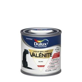 Peinture laque pour boiseries Valénite Dulux Valentine brillant blanc 0,125L