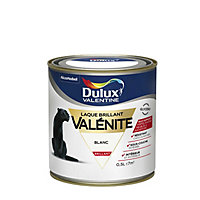Peinture laque pour boiseries Valénite Dulux Valentine brillant blanc 0,5L