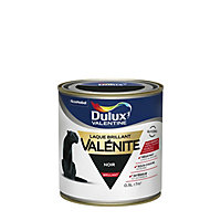 Peinture laque pour boiseries Valénite Dulux Valentine brillant noir 0,5L