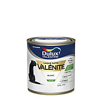 Peinture laque pour boiseries Valénite Dulux Valentine satin blanc 0,5L