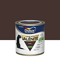 Peinture laque pour boiseries Valénite Dulux Valentine satin ebène 0,5L