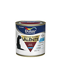 Peinture laque pour boiseries Valénite Dulux Valentine satin rouge basque 0,5L