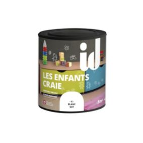 Peinture LES ENFANTS CRAIE BLANC 500ml- ID Paris