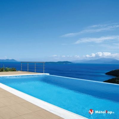 Peinture Margelle Piscine - Ivoire - Ton pierre - RAL 1015 - 5 L - Métaltop