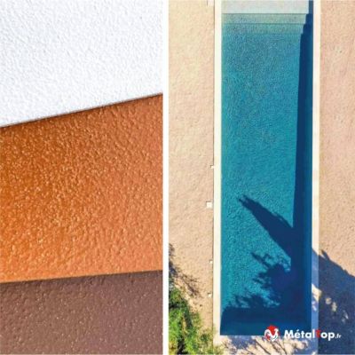 Peinture Margelle Piscine - Ivoire - Ton pierre - RAL 1015 - 5 L - Métaltop