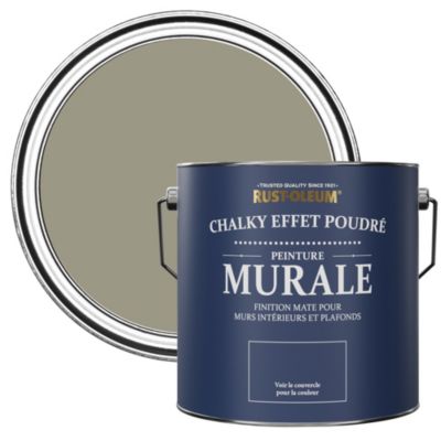 Peinture Marron pour Murs et Plafonds mat profond Chalky - RUST-OLEUM - Racine 2,5L