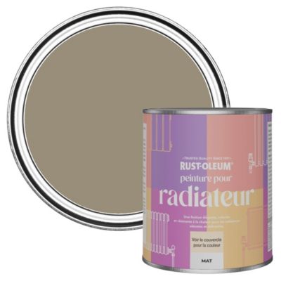 Peinture Marron pour Radiateur, Finition Mate - RUST-OLEUM - Café Deluxe 750ml