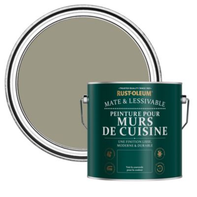 Peinture Marron Résistante aux projections et lessivable pour Murs de Cuisine, Mate - RUST-OLEUM - Racine 2,5 L