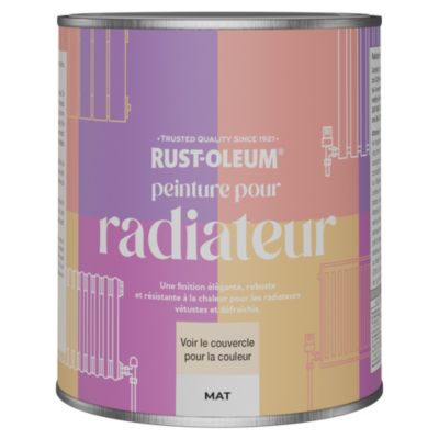 Peinture Marron Résistante à la chaleur pour Radiateur, Finition Mate - RUST-OLEUM - Racine 750ml