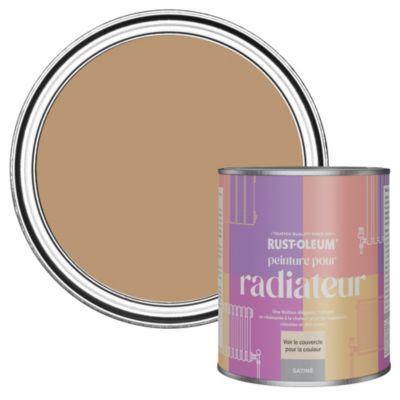 Peinture Marron Résistante à la chaleur pour Radiateur, Finition Satinée - RUST-OLEUM - Argile 750ml