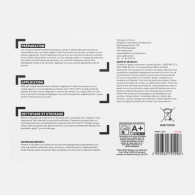 Peinture métal et bois brillant blanc 2,5L