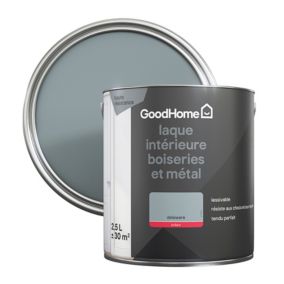 Peinture métal et bois GoodHome brillant gris Delaware 2,5L