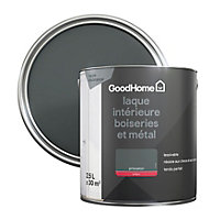 Peinture métal et bois GoodHome brillant gris Princeton 2,5L