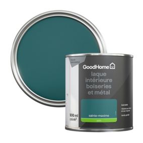Peinture métal et bois GoodHome satin vert 500ml