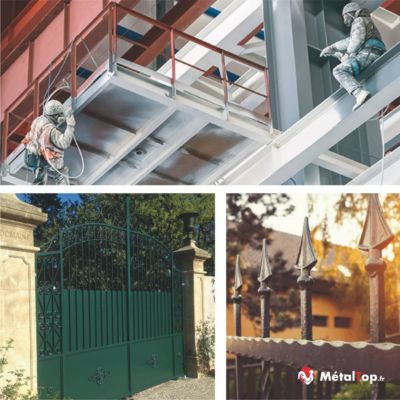 Peinture Metal - Gris ardoise - RAL 7015 - 5 L - Métaltop