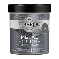Peinture métallisée bois intérieur Liberon Métal poudré gris acier mat 0,5L