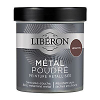 Peinture métallisée bois intérieur Liberon Métal poudré hématite mat 0,5 L