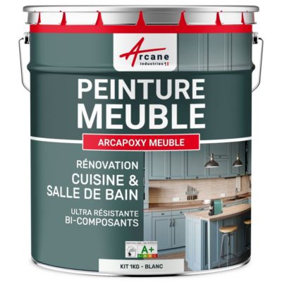 Peinture Meuble Cuisine, Salle de Bain - Résine epoxy - ARCAPOXY MEUBLE Blanc - RAL 9003 - 1 kg  - ARCANE INDUSTRIES