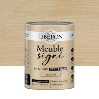 Peinture Meuble Signé effet bois Libéron beige bouleau mat 0,70 L