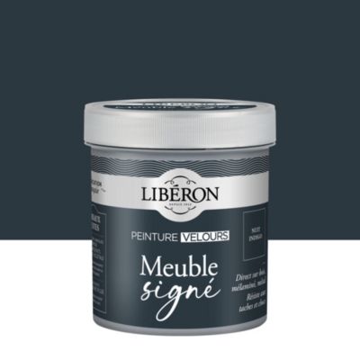 Peinture Meuble Signé Libéron bleu nuit indigo velours 0,50 L