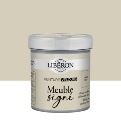 Peinture Meuble Signé Libéron gris grège brut velours 0,50 L