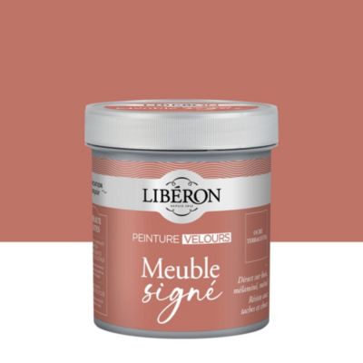 Peinture Meuble Signé Libéron rouge ocre terracotta velours 0,50 L