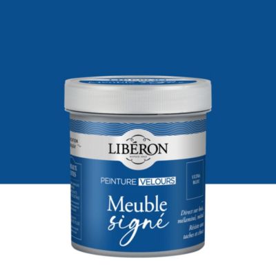 Peinture Meuble Signé Libéron ultra bleu velours 0,50 L