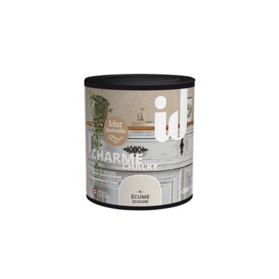 Peinture meubles et boiseries CHARME 500ML ECUME - ID Paris