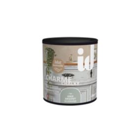 Peinture meubles et boiseries CHARME 500ML GRIS ARGENT - ID Paris