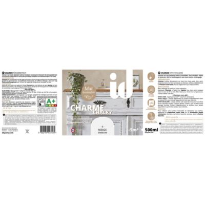Peinture meubles et boiseries CHARME 500ML NOIR - ID Paris