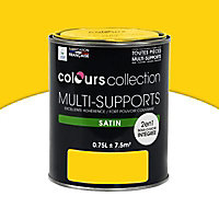 Peinture multi-supports Carton jaune Satin 0,75L