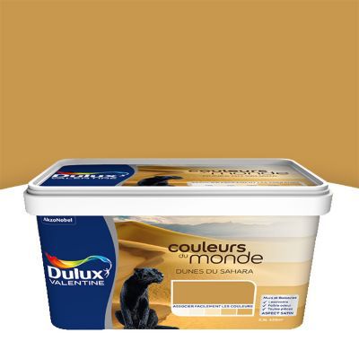 Peinture multi-supports Dulux Valentine Couleurs du monde dunes du Sahara intense satin 2,5L