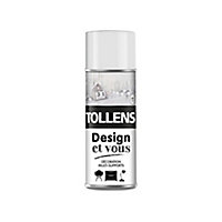 Peinture multi-supports en aérosol Tollens Design et vous blanc satin 400ml