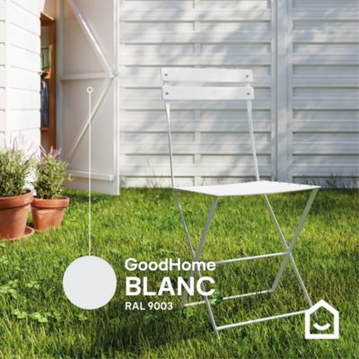 Peinture multi-supports extérieur blanc RAL 9003 satin GoodHome 2 L